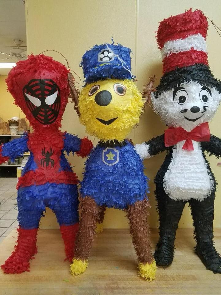 Traditional pinatas at La Popular Panaderia